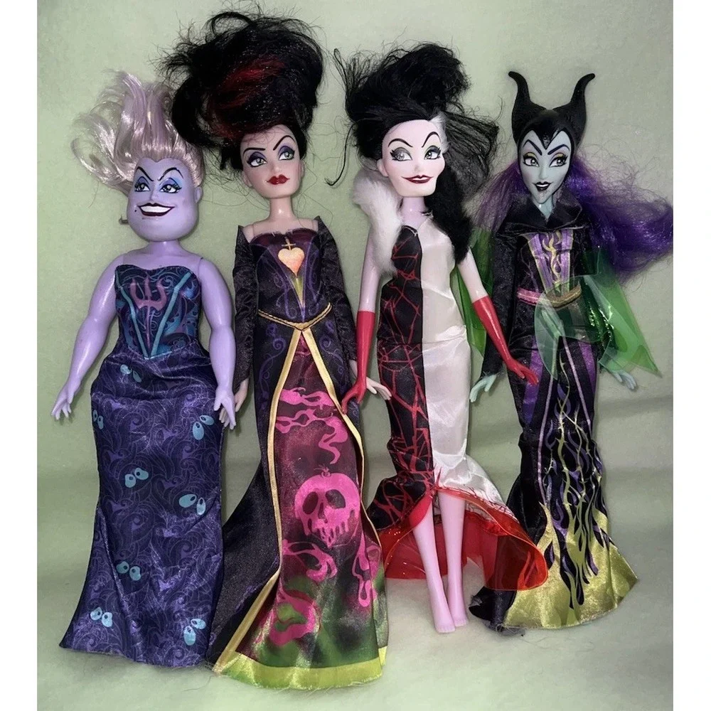 Hasbro Disney Classic VILLAINS 4-pack Collection Fashion Dolls(4/b58)